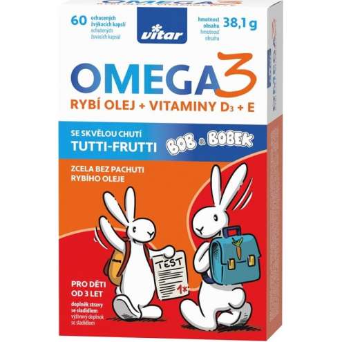 VITAR Kids Omega 3+vit.D+vit.E cps.60