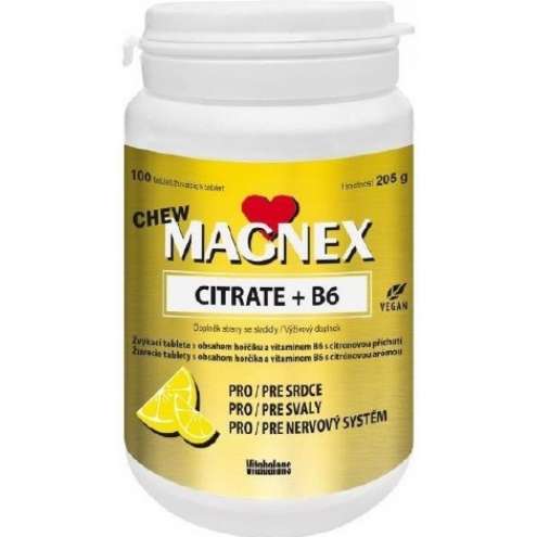 MAGNEX Citrate 375mg+B6 chew tbl.100