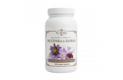 ST.MARIA MUČENKA Pletní 600mg+ŠAFRÁN 120mg, 180 tobolek ST.MARIA MUČENKA Pletní 600mg+ŠAFRÁN 120mg, 180 tobolek