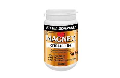 VITABALANS MAGNEX citrate 375 mg+B6 tbl.100+50