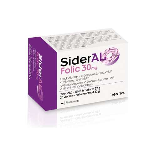 Sideral Folic железо 30 мг. 20 пакетиков