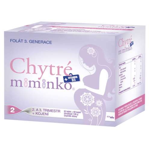 CHYTRE miminko - 2-й триместр беременности, 60 капсул + 60 таблеток