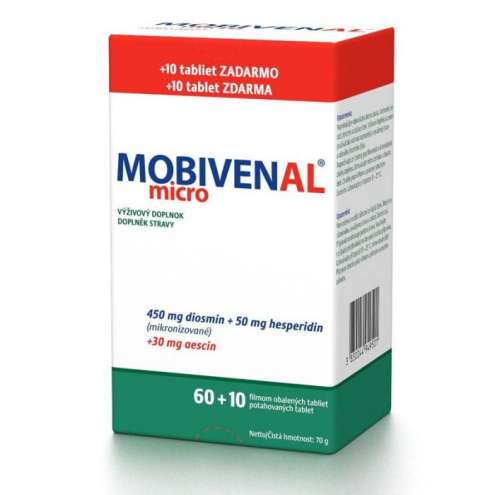 MOBIVENAL Micro для вен, 60+10 таблеток