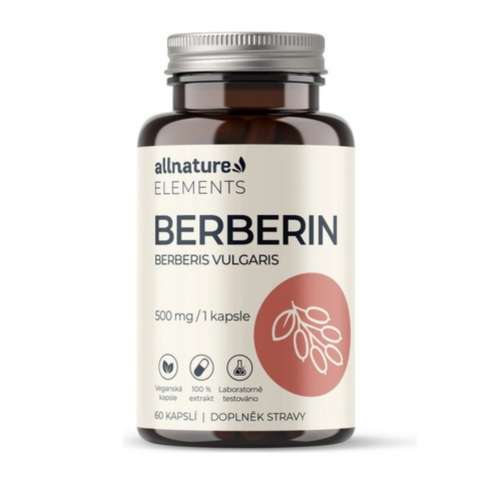 Allnature Berberin extrakt - экстракт Берберина 98% 500 мг 60 капсул