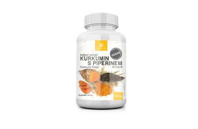 Allnature Kurkumin s piperinem bylinný extrakt 60 cps.