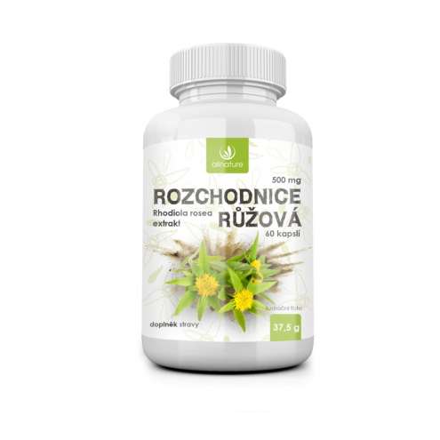 Allnature Rhodiola rosea 500 mg 60 cps.