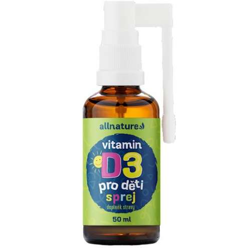 Allnature Vitamin D3 for children with MCT oil spray 50 ml