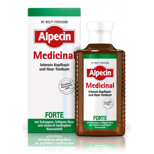 ALPECIN Medicinal FORTE Tonikum proti lupům a vypadávání vlasů, 200 ml.
