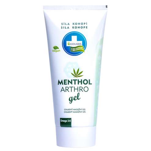 ANNABIS Menthol arthro cooling massage gel from hemp with camphor, 200 ml