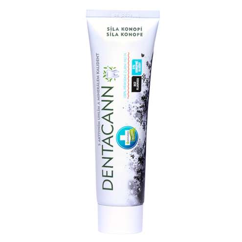 ANNABIS Dentacann 100% - Natural hemp toothpaste with activated charcoal and minerals, 100 g