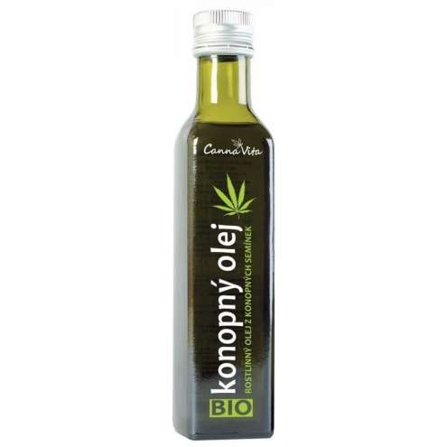 CannaVita Bio Konopný olej za studena lisovaný, 500 ml