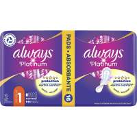 Always Platinum Normal Hygienic Pads with Wings 16 pcs