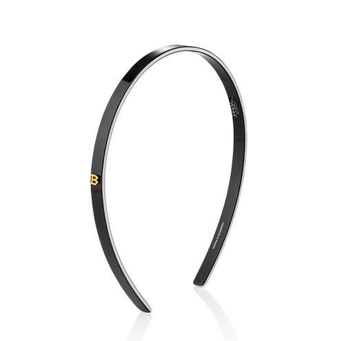 BALMAIN Cellulose Acetate Headband Black/White