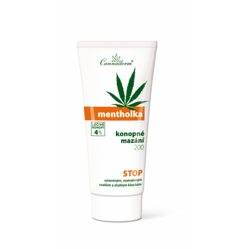 CANNADERM Mentholka - Hemp gel with a cooling effect, 200 g