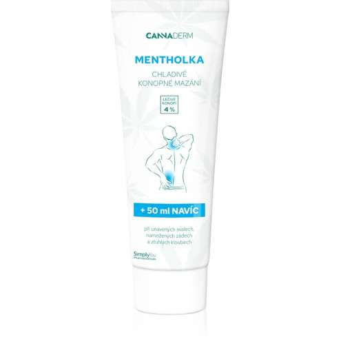 CANNADERM Mentholka - Konopné mazání s chladivým efektem, 200+50 g