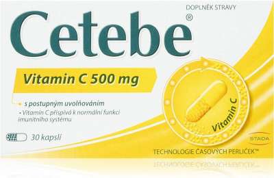 CETEBE Vitamin C 500 mg, 30 capsules