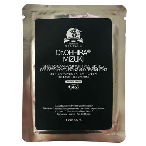 Dr. Ohhira Mizuki Sheet-Cream Mask Инновационная тканевая маска для интенсивного увлажнения и восстановления кожи 1 шт