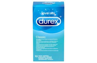 DUREX Classic - Prezervativy, 12 ks