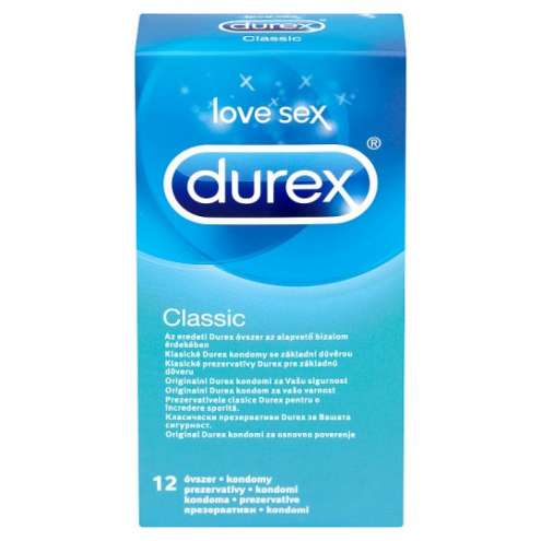 DUREX Classic - Condoms, 12 pcs