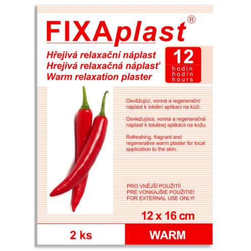 FIXAplast Разогревающий пластырь Warm 12x16 см 2 шт