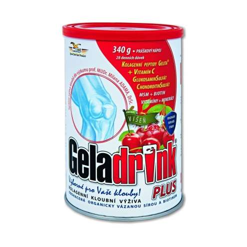 GELADRINK Plus Višeň - Supportive joint nutrition with сherry flavour, 340 g