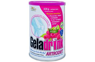 GELADRINK Artrodiet Malina  - Supportive joint nutrition with raspberry flavour, 420 g