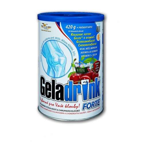 GELADRINK Forte Višeň - Ochranná kloubní výživa s višňovou příchutí, 420 g