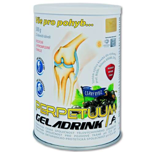 GELADRINK Perpetuum Černý Rybíz - Supportive joint nutrition with blackcurrant flavour, 500 g