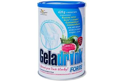 GELADRINK Forte Meloun - Supportive joint nutrition with water melon flavour, 420 g