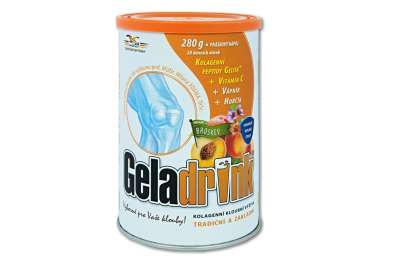 GELADRINK Broskev - Supportive joint nutrition peach flavoured, 280 g