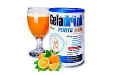 GELADRINK Forte Hyal Pomeranč - Kloubní výživa s pomerančovou příchutí, 420 g