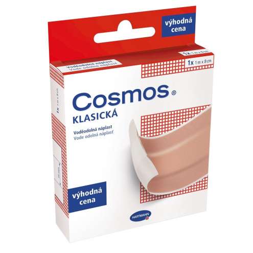 Cosmos Klasická náplast voděodolná - классический водонепроницаемый ластырь 1 м x 8 см 1 шт