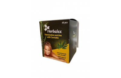 HERBALEX Detoxikační náplasti s konopím, 60 ks