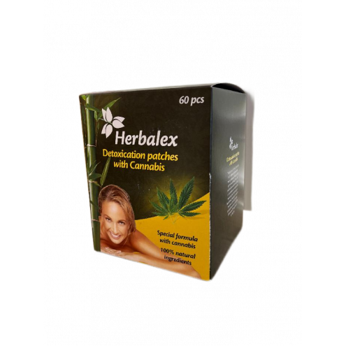 HERBALEX Детоксикационные растительные пластыри с коноплей, 60 штук