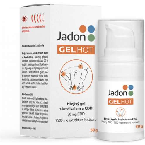 JADON Gel Hot - Warming gel with comfrey and CBD, 50 g