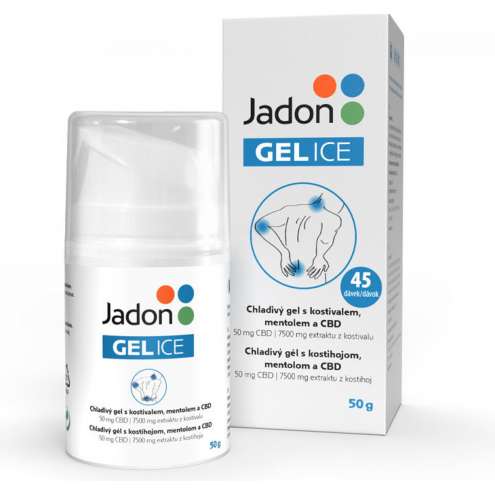 JADON Gel Ice - Cooling gel with comfrey and CBD, 50 g