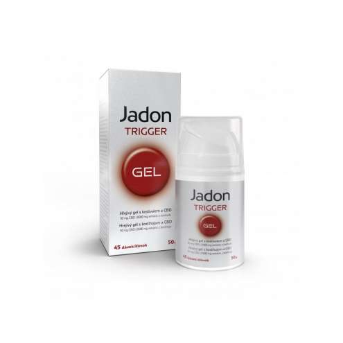 JADON Gel Trigger - Warming gel with comfrey and CBD, 50 g
