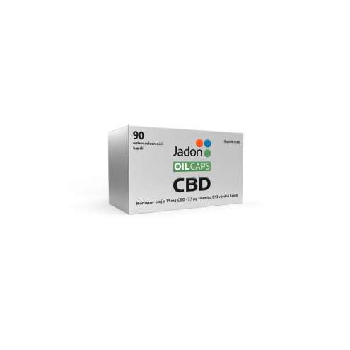 JADON Oil Caps - Hemp Oil 15 mg CBD with Vitamin B12, 90 Capsules