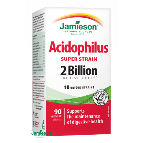 JAMIESON Acidophilus Super Strain Пробиотики 90 капсул