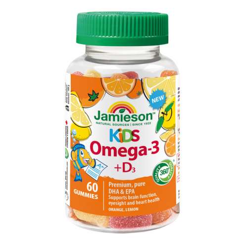 JAMIESON Omega-3 Kids Gummies želatinové pastilky 60ks