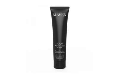 MAVEX Foot Active Carbon Cream - Krém na nohy s aktivním uhlím, 100 ml.