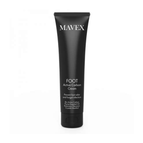 MAVEX Foot Active Carbon Cream - Krém na nohy s aktivním uhlím, 100 ml.