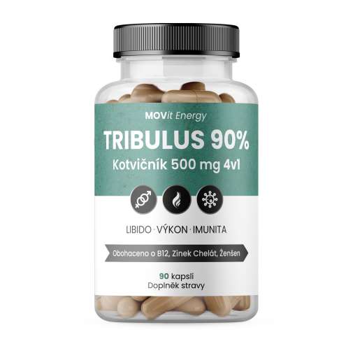 MOVit TRIBULUS 90% Tribulus terrestris 500mg 4in1 90 cps