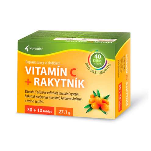 NOVENTIS VITAMIN C + SEABERRY 40 tbl.