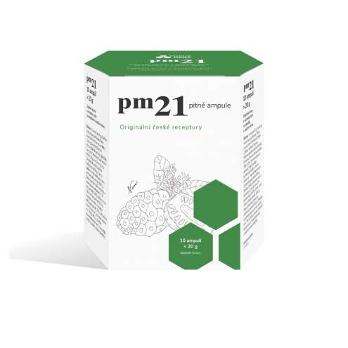 PurusMeda PM 21 Drinkable Ampoules, 10 x 20 g