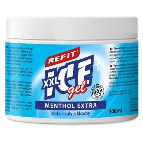 Refit Ice gel roll-on Menthol 2.5% na záda, 500 ml