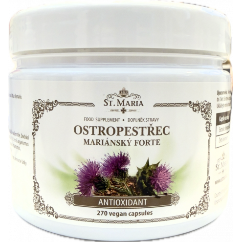 St.Maria Ostropestřec mariánský forte - St.Maria Расторопша форте, 270 капсулы St.Maria Ostropestřec mariánský forte - St.Maria Расторопша форте, 270 капсулы