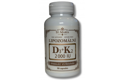 ST.MARIA Lipozomální D3 + K2 2000 IU – 90 kapslí