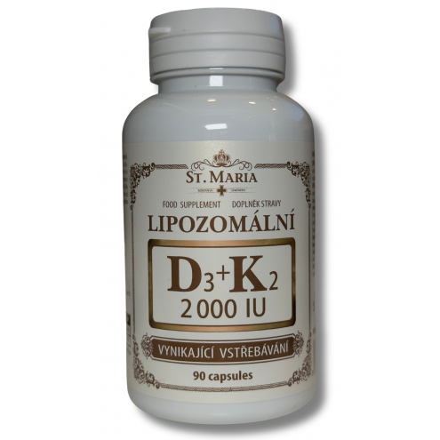 ST.MARIA Lipozomální D3 + K2 2000 IU – 90 kapslí