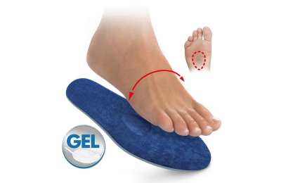 SVORTO 120 Gel insoles with metatarsal pads, size 43-44